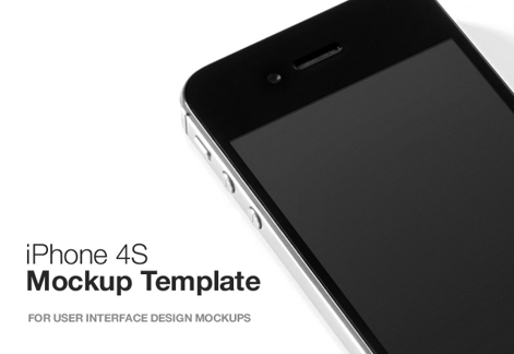 iPhone 4S Mockup Template