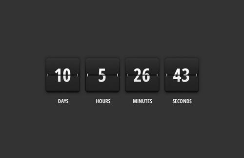 jQuery Flip Clock Countdown Timer