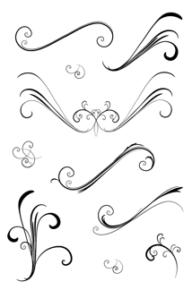 Elegant & Flowery Vector Swirls
