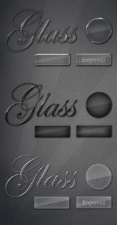 Classy Glass Text & Button Styles