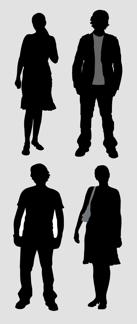 All-Purpose Casual Vector Silouhettes