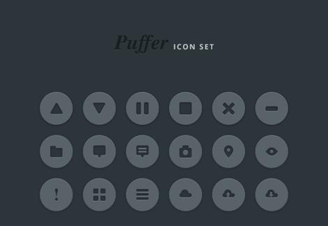 Puffer Icon Set Vol1