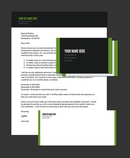 Bold Business Stationery Set