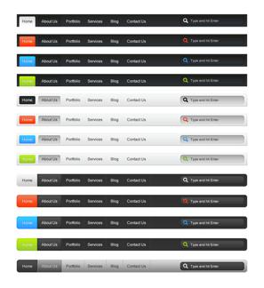 3 Stylish Navigation Menus
