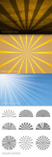 Vector Sunbursts and Rays of Light