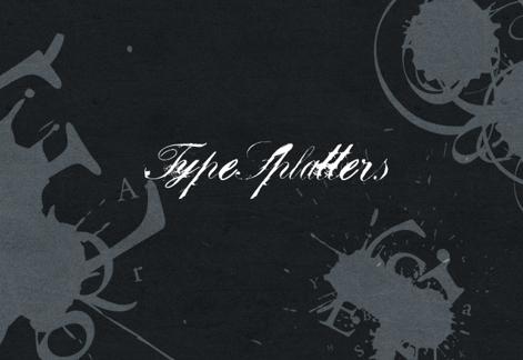 Type Splatter Brushes