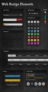 Dark Mysterious Web Elements