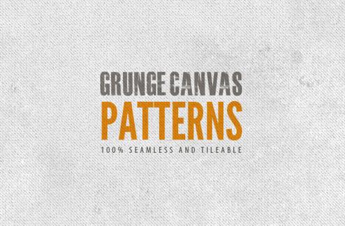 Seamless Grunge Canvas Patterns