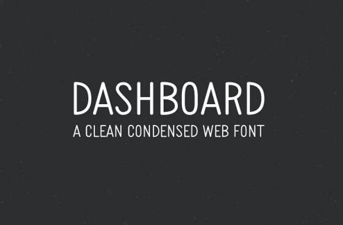 Dashboard - Clean Condensed Web Font