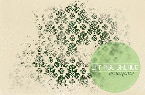 Vintage Grunge Ornaments