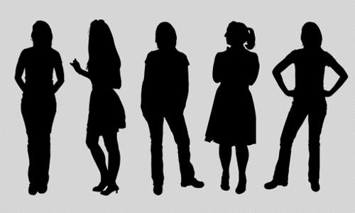 All-Purpose Female Vector Silouhettes