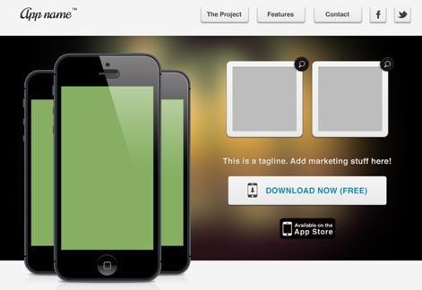 Mobile App Web Template