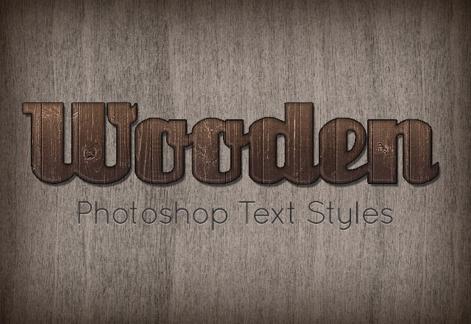 Wooden Text Styles