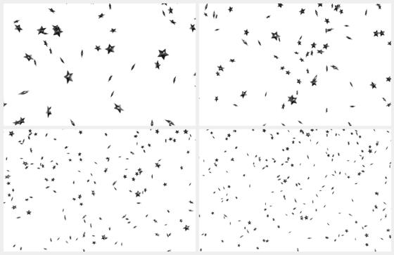 Falling Stars Photoshop Template