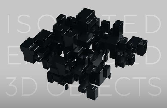 Isolated Extruded 3D Objects