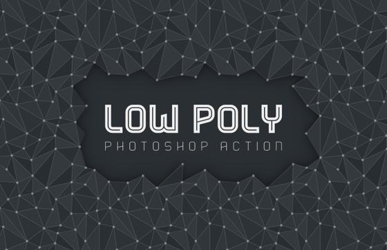 Low Poly Photoshop Action 1