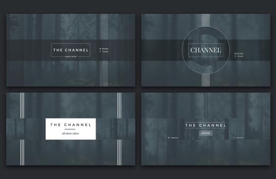 YouTube Channel Art Templates 2