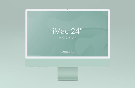 Free iMac 24” Mockup (2021)