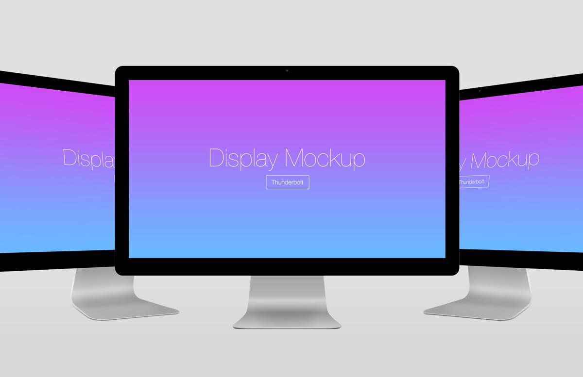 Thunderbolt Display Mockup