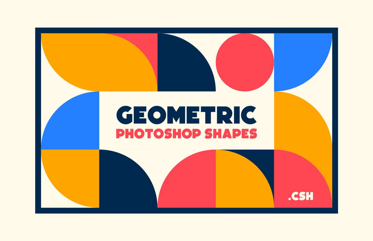Geometric Photoshop Shapes
