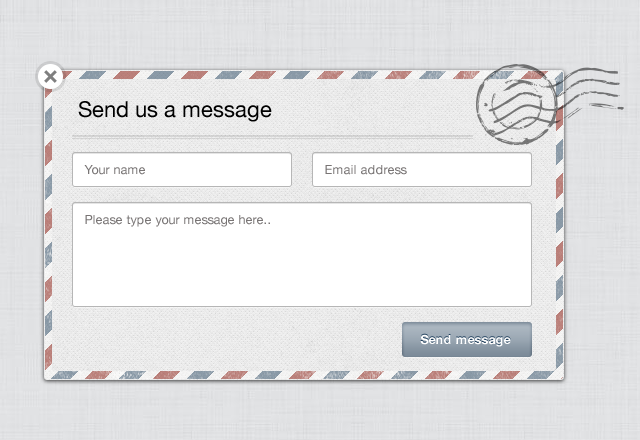 Modal Contact Form Template