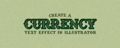 Easily Create a Currency Text Effect in Illustrator