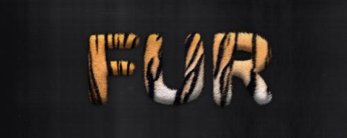 Easily Make a Fur Text Effect in Photoshop