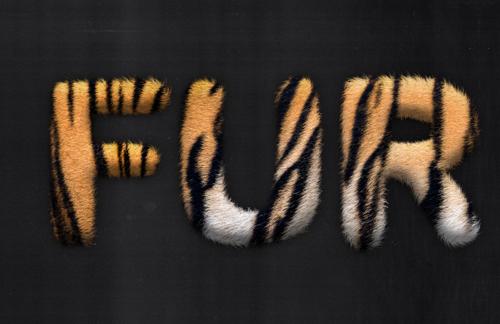Easily Make a Fur Text Effect in Photoshop
