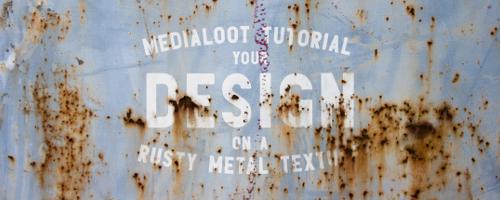 How to Add Your Design to a Rusty Metal Texture