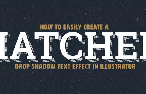 How to Easily Create a Hatched Drop Shadow Text Effect in Illustrator