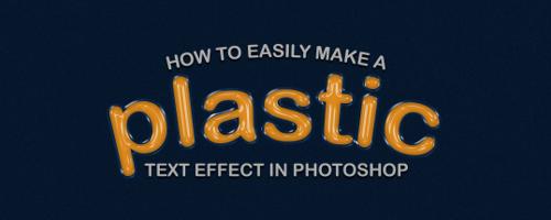 How to Easily Make a Plastic Text Effect in Photoshop