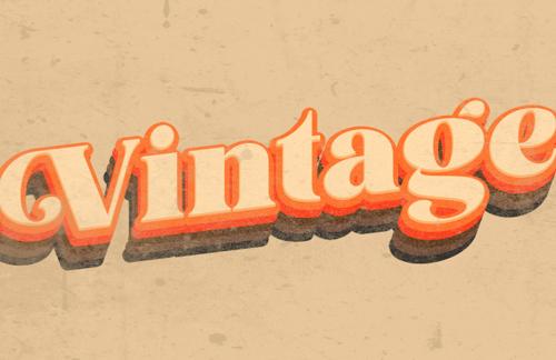 How to Make a Vintage Text Effect in Photoshop
