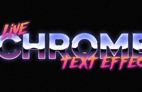 How to Make an 80's Live Text Effect in Photoshop
