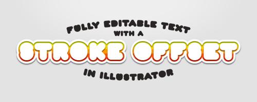 How to Offset a Text Stroke in Illustrator in a Non Destructive Way