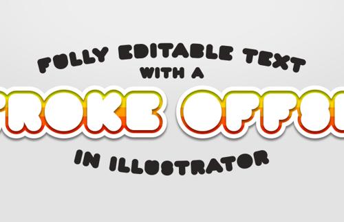 How to Offset a Text Stroke in Illustrator in a Non Destructive Way