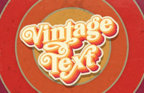 Make a 70s Text Effect in Illustrator