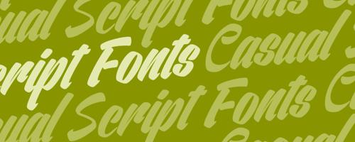 10 Must Have Casual Script Fonts with a Vintage Flare