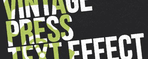 Create a Vintage Press Text Effect in Photoshop