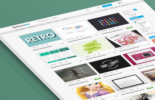 3D Perspective Web Mock-up