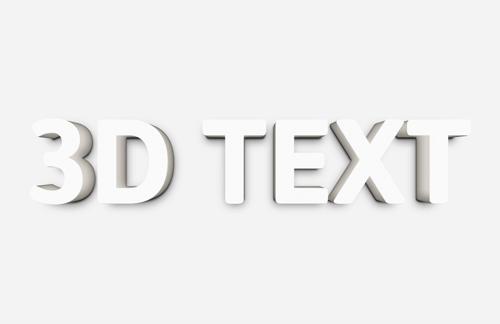 3D Text Effect for Photoshop