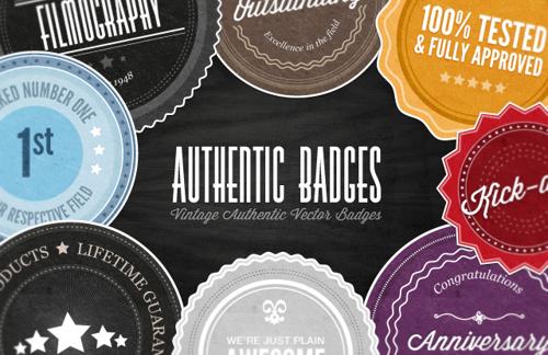 Authentic Vector Badges