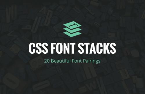 Free CSS Font Stacks