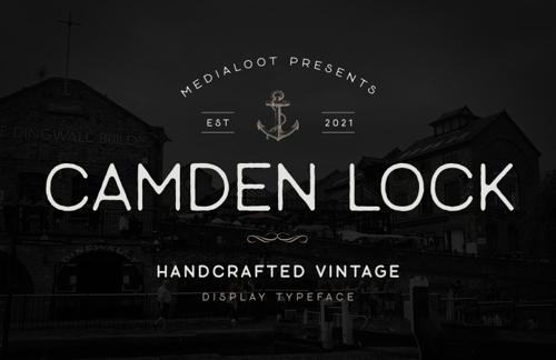 Camden Lock - Vintage Display Font