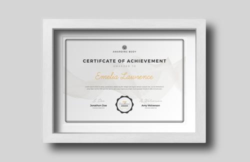 Award Certificate Template for Photoshop