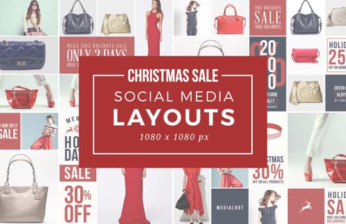 Christmas Sale Social Media Layouts