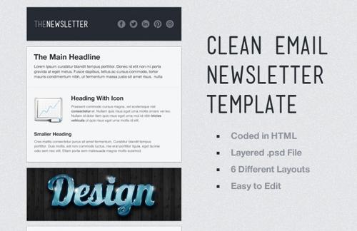 Clean Email Newsletter Template
