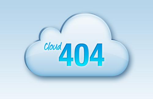 Cloud 404 Error Page