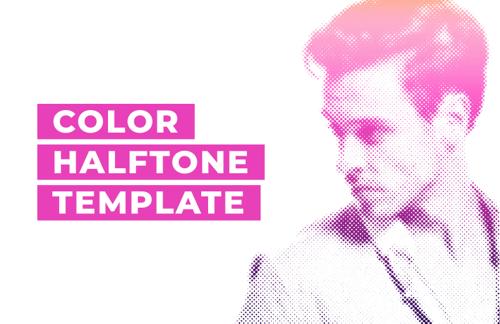 Color Halftone Template