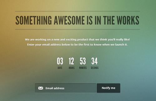 Free Coming Soon Page Template