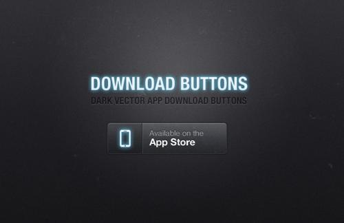Dark App Download Buttons